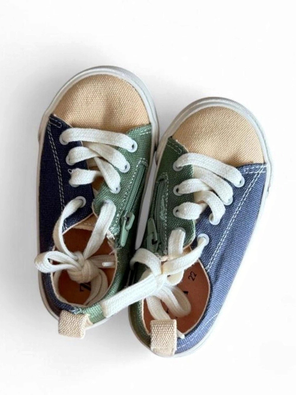 Zara Kids Color Block Sneakers Baby 22 US 5.5